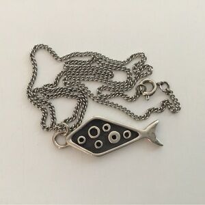 Sterling Silver Fish Necklace